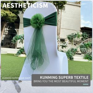 Wedding Table Banquet Organzas Sashes Chair <b>Bow</b> Party Decorations Wedding Chair <b>Bow</b> - Product Image 4