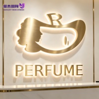 Lettres LED 3D personnalisées en acier inoxydable rétroéclairées, logo mural pour entreprise, éclairage halo inversé, étanche IP65, usage commercial