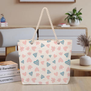 Bolso de lona con logotipo impreso personalizado a precio de fábrica, bolso de compras grande de arpillera, bolso de lona de playa de yute - Product Image 6