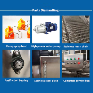 Machine à laver les fruits et légumes en acier inoxydable <span class=keywords><strong>de</strong></span> haute qualité avec moteur haute efficacité et nettoyage par bulles d'air, <span class=keywords><strong>prix</strong></span> d'usine - Product Image 5