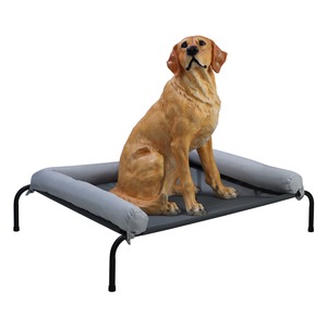 เตียงสัตว์เลี้ยงกลางแจ้งเตียงยกสูงสำหรับสุนัขขนาดใหญ่พับได้ทำจากเหล็ก - Product Image 1