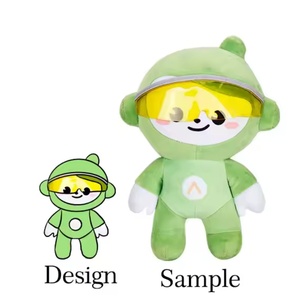 Customizable Plush Toys Cute Pillow PP Cotton Plush <b>Doll</b> Bedside Pillow Pad Custom logo Packaging Label Hanging Tag - Product Image 5