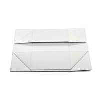 Boîte en carton pliable pour cadeaux, idéale pour les fleurs de mariage et les chocolats, avec estampage et emballage de type dossier