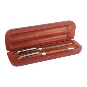 Bolígrafo Ecológico Personalizado Promocional con Cuerpo de Bambú, Estilo Deportivo, 0.5mm 0.7mm, Escritura Duradera, Elegante Caja de Madera - Product Image 1