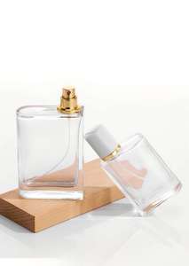 Botellas de Perfume Rectangulares de Vidrio Degradado Premium de 50ml con Pulverizador, Caja Vacía, Collar de Plástico Negro y Seda, ¡Venta Caliente! - Product Image 3