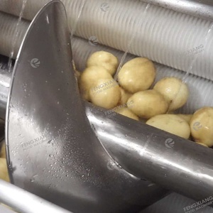 Máquina Comercial para Pelar, Lavar y Cortar Patatas Frescas, Línea de Procesamiento de Patatas Fritas / Patatas Cortadas en Espiral - Product Image 4