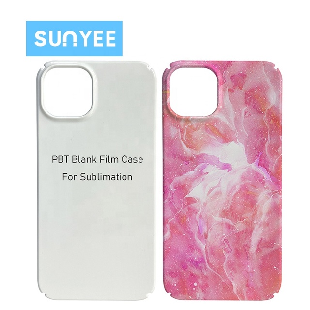 Sunyee Wholesale 3D PBT Film Blank Printing Cell Phone Case Heat Transfer Mobile Cover for Iphone 13 Sublimation Phone Case