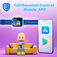 Reloj inteligente GPS para niños IP67 Reloj impermeable para estudiantes para niños Seguimiento GPS E01 Tarjeta SIM Reloj SOS Reloj inteligente para niños