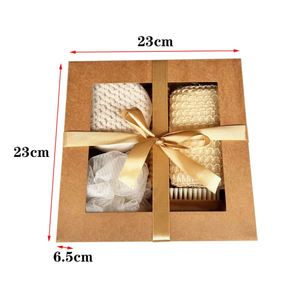 Bathing Set Seven-piece Wood & Chenille Sisal Bath Ball <b>Foot</b> <b>Scrubber</b> Shower Brush Holiday Gift Exfoliating - Product Image 3