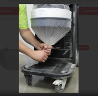 Sacs à poussière en polyéthylène haute densité (HDPE) transparents, durables et résistants aux déchirures, 6 mil, 60 gallons, en rouleau, pour le travail du bois
