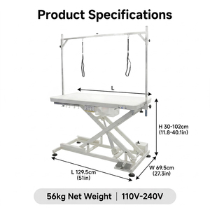Table <span class=keywords><strong>de</strong></span> toilettage électrique pour chiens AP-809, table réglable en hauteur avec LED, table <span class=keywords><strong>de</strong></span> toilettage électrique pour chiens - Product Image 5