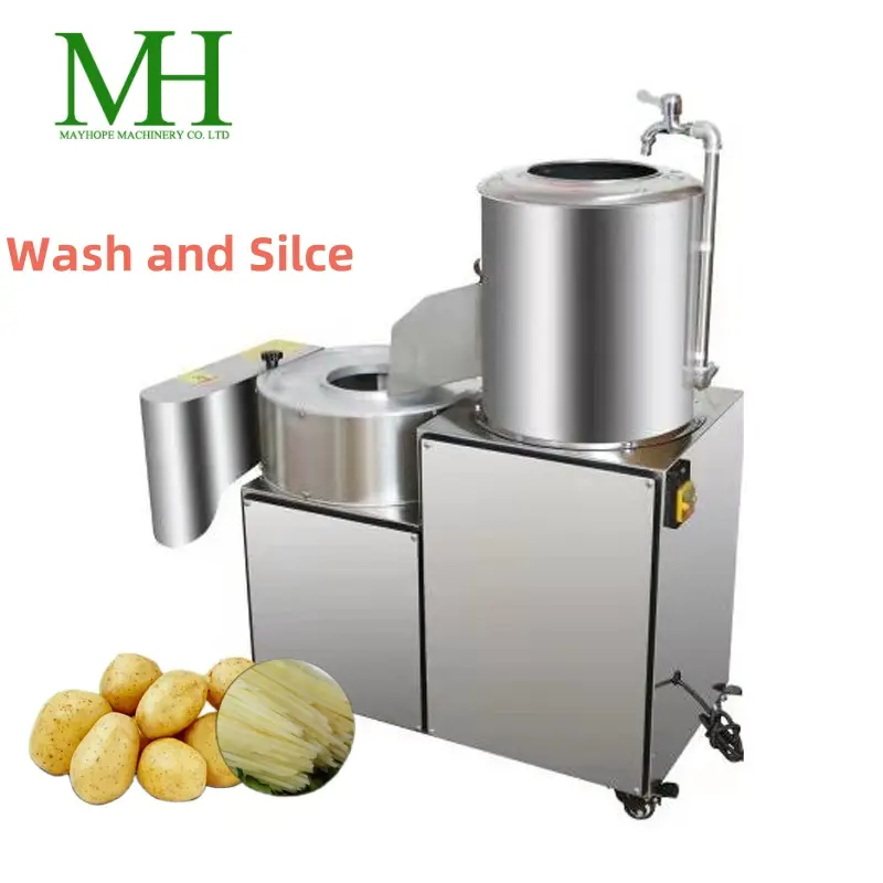 Lavadora y peladora automática de patatas, máquina para Lavar y pelar frutas y verduras