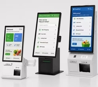 Système de point de vente tactile pour supermarché avec imprimante et lecteur de codes-barres, kiosque de paiement