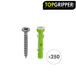 Topgripper - Tapones Cúbicos Bimateriales con Tornillos de 0/6 mm. 250 Piezas - Product Image 2