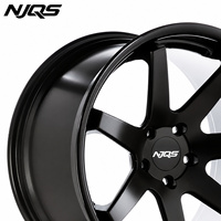 Jantes forgées NJQS haute performance pour voitures particulières, alliage 5x112, tailles 17/18/19/20/21/22/23/24 pouces, nouveau noir mat, ET 35 mm