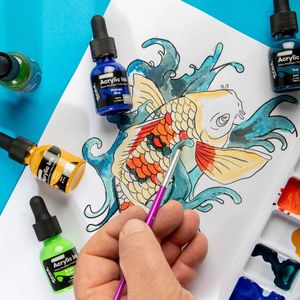 حبر أكريليك Mont Marte 12X20 طقم حبر للرسم - Product Image 4