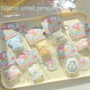ของเล่นบีบขายส่ง เกรดอาหาร TPR ตุ๊กตาสัตว์ขนาดเล็ก หมีเวสต์ไฮแลนด์ไวท์เทอร์เรียร์ ของเล่นจี้ห้อย ของเล่นบีบแก้เครียด - Product Image 2