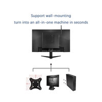 Micro PC negro barato personalizado directo de fábrica uso doméstico comercial con I7 2620M DDR3 4 + 128GB Msata SSD WIN10 Linux OEM ODM Stock