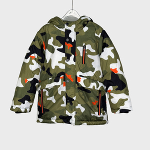 Veste rembourrée à capuche pour garçons, en polyester 100% teint en pièce, <span class=keywords><strong>camouflage</strong></span>, fermeture éclair, pour l'hiver - Product Image 3
