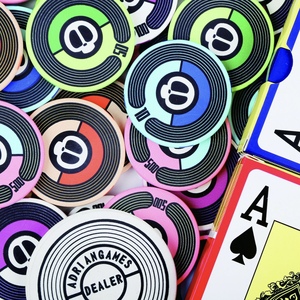 Lot de jetons de poker en céramique de 39 mm, écologiques, de qualité supérieure, 10g, durables, avec logo personnalisé, pour <span class=keywords><strong>casino</strong></span>, dés intégrés, cartes de table - Product Image 6