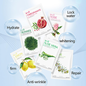 OEM ODM pabrik masker wajah Korea 6 rasa grosir pemutih pelembab kontrol minyak Anti Penuaan lembar masker wajah - Product Image 3