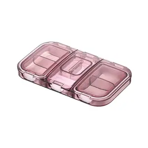 Chai Nước Trường Hợp Mini Y Học Nhựa Bán Buôn Organiser 7 Ngăn Xách Tay Tổ Chức Đồ Trang Sức Hộp Du Lịch Hộp Thuốc