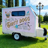 Remorque de toilettage mobile pour animaux de compagnie, véhicule de toilettage pour chiens et chats avec évier et baignoire