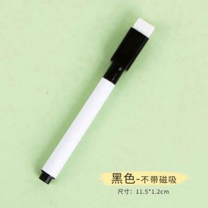Customized Logo Printing Magnetic Whiteboard Markers with Fine Tip Dry <b>Erase</b> Ink Black & Red Colors Office School Use - Product Image 4