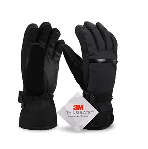 Gants de Ski D'hiver Imperméables et Coupe-Vent Gants de Snowboard pour Temps Froid Ski & Snowboard