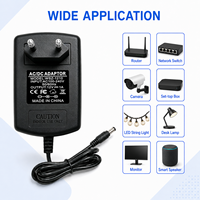 Adaptateur secteur haute efficacité 12W 12V 1A certifié EMC FCC, production personnalisée, pour lampe de bureau et éclairage