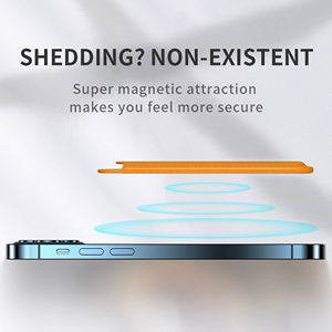 Дизайнерский кошелек MagSafe для мужчин, держатель для карт и телефона, прочный, с защитой от RFID, роскошный кожаный картхолдер, с возможностью нанесения логотипа, выдвижной кошелек - Product Image 4