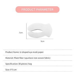 Tissu de patch oculaire invisible ultra-mince, sac oculaire jetable et autocollant de masque pour les yeux <span class=keywords><strong>fait</strong></span> <span class=keywords><strong>maison</strong></span>. 80 pièces/pile. - Product Image 6