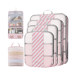 Ensemble de 10 sacs de rangement, ensemble d'organisateurs de bagages, cubes de rangement de voyage pour les voyages d'affaires, vêtements, chaussures, sous-vêtements - Product Image 5