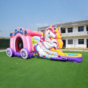 Château gonflable commercial d'extérieur avec toboggan, maison de rebond gonflable d'extérieur pour enfants, enfants et adultes - Product Image 1