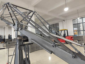 Grúa giratoria de cámara pesada para rodaje de películas, utiliza <span class=keywords><strong>4</strong></span> ruedas con patas de nivelación. - Product Image 4