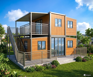 Casas Contenedor Prefabricadas Apilables, Casa Prefabricada de WPC, Casa Prefabricada de Varios Pisos para Proveedores de Casas Contenedor <span class=keywords><strong>en</strong></span> <span class=keywords><strong>Jamaica</strong></span> - Product Image 1