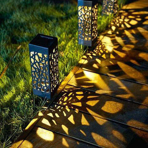 Lámpara de Exterior de Metal para Jardín, Caja de Iluminación de Acero Corten - Product Image 4