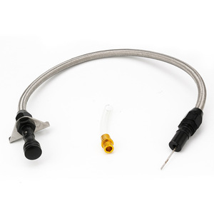 Tubo universal para varilla de nivel de transmisión de coche, 530 mm, acero inoxidable rojo, para vehículos Chevrolet - Product Image 3