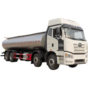 JAW stainless steel milk oil tanker truck tank for milk storage transportation 5000-20000 liters 8x4 light right hand drive