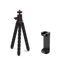 Set Treppiede Modulare Flessibile Gorilla: Mini Treppiede Avvolgibile Regolabile per Telefono Cellulare/Action Camera per Creator On-the-Go