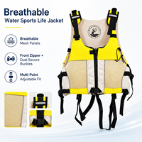 Gilet de flottabilité respirant 100N pour kayak, SUP, rafting, voile, gilet de sécurité réglable réfléchissant pour sports nautiques