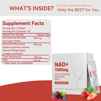 ACORN Private Label Suppléments NAD Boisson Soutien Énergétique Saveur de Baies NAD + Boisson Nicotinamide 1000mg pour Adulte