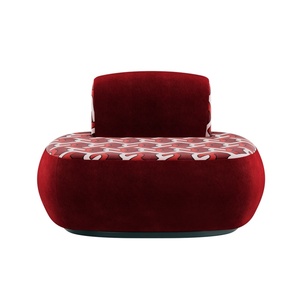 Fabrikpreis Luxus Designer-Möbel Handgefertigter Maßgeschneiderter Moderner Samt-Vonkli-Sessel für Heim- und Barmöbel - Product Image 3