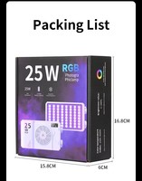 Lumière d'appoint V25RGB avec batterie 4400 mAh pour caméra, vlog et diffusion en direct
