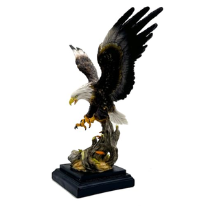 Escultura de Resina 3D de Águila Calva de Tamaño Real, Estatua Realista de Águila Americana, Decoración para Oficina, Vestíbulo de Hotel - Product Image 1