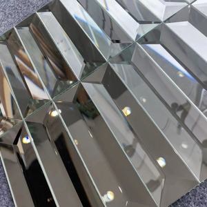Hot Sale Silver Beveled Edge Strip Mirror Glass Mosaic <strong>Tile</strong> <strong>12x12</strong> Inch - Product Image 1