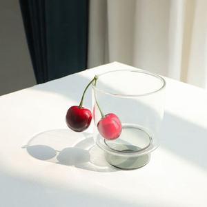 Vasos de Vidrio de Color de Alta Calidad con Logotipo Personalizado, Vasos de Vidrio Negro Transparente de Lujo Resistentes al Calor con Logotipo Personalizado - Product Image 4