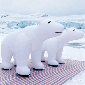 Ours polaire géant gonflable personnalisé Animal de l'Arctique publicitaire gonflable pour événements, promotions et décoration de <span class=keywords><strong>vacances</strong></span> - Product Image 1