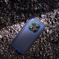 Coques de téléphone robustes pour Redmi Note 14 Pro, TPU PC multicouches, antichoc, avec clip de ceinture