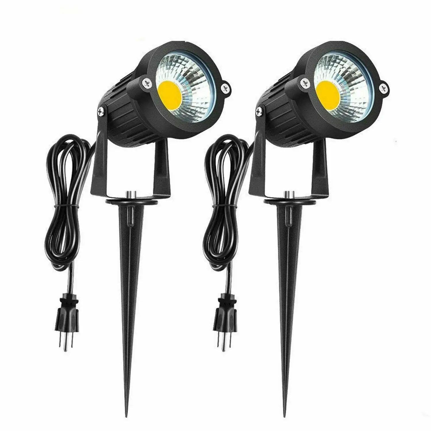 Ons 3- Plug Outdoor Landschap Led Verlichting 5W Waterdichte Tuin Led Spots Met Spiked Stand Voor Gazon Decoratieve lamp